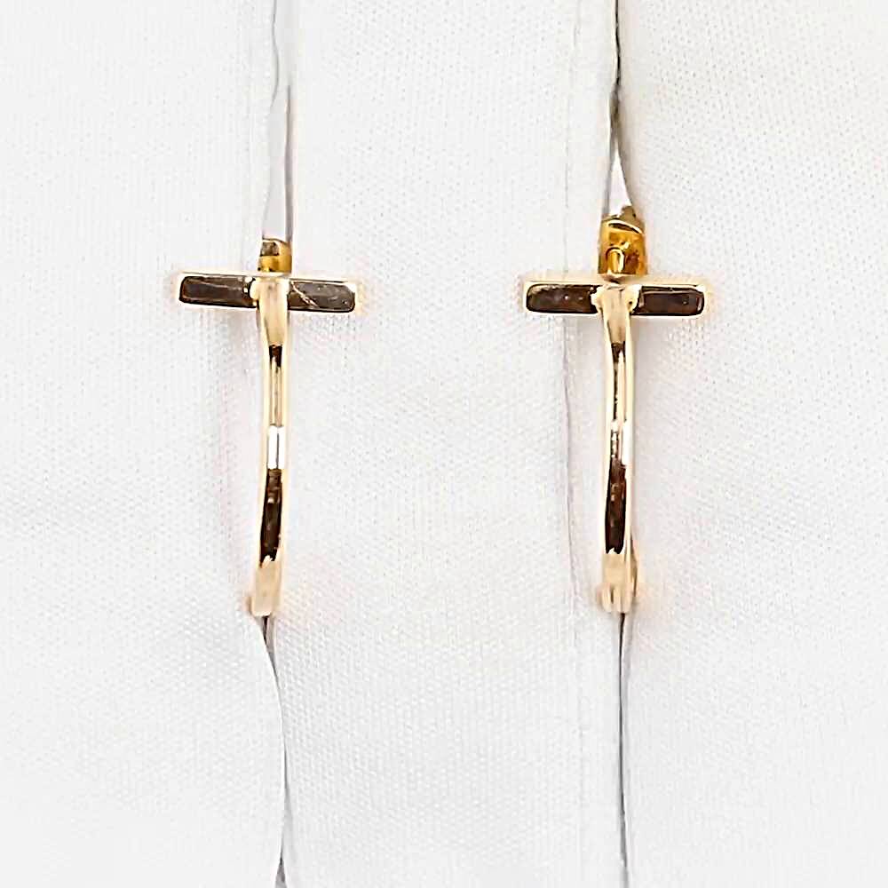 Серьги из красного золота 585 пробы 1