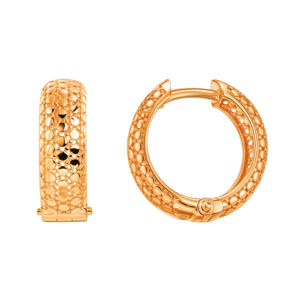 Серьги из красного золота 585 пробы 3