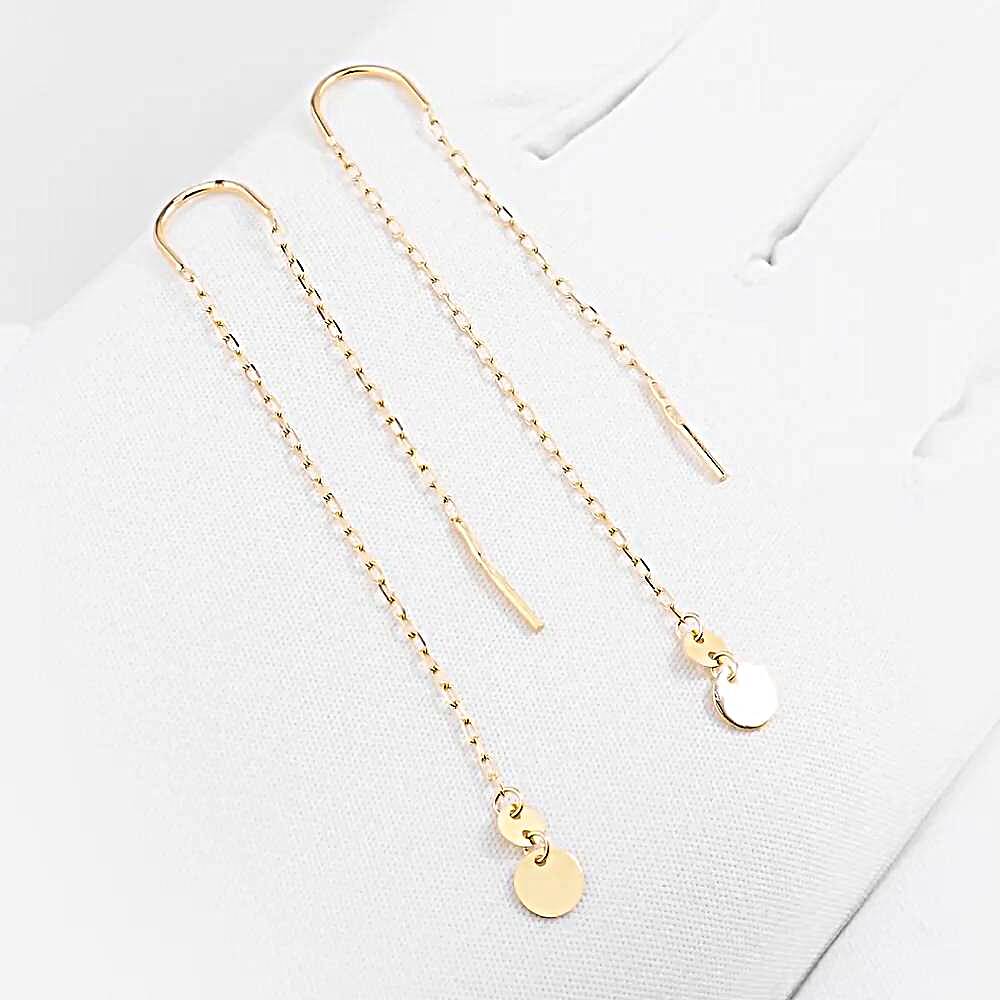 Серьги из красного золота 585 пробы 1