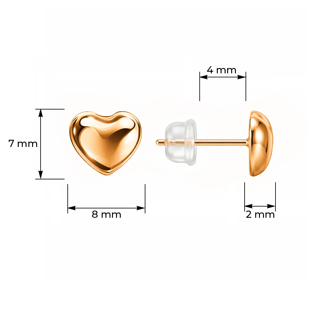 Серьги из красного золота 585 пробы 4