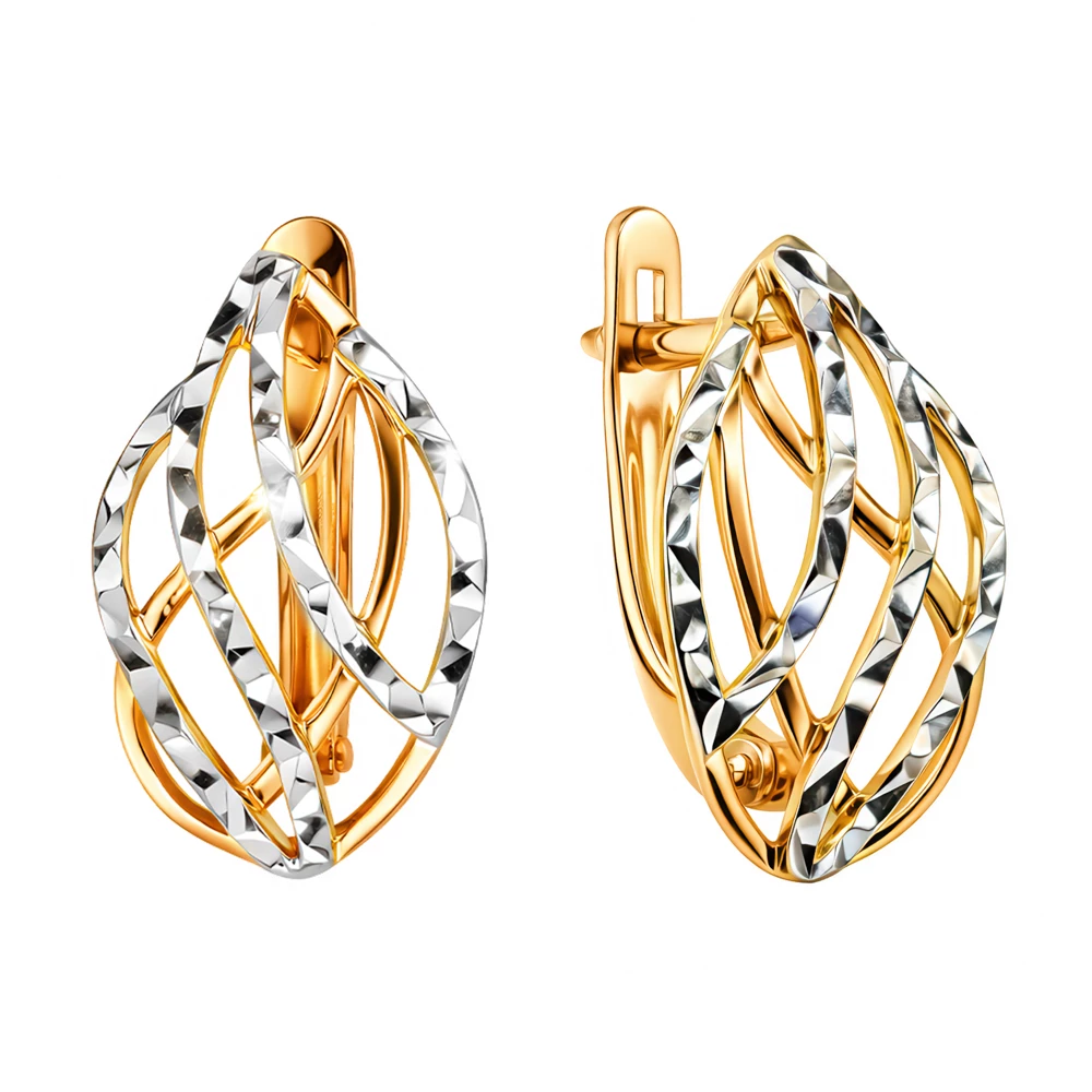 Серьги из красного золота 375 пробы 2
