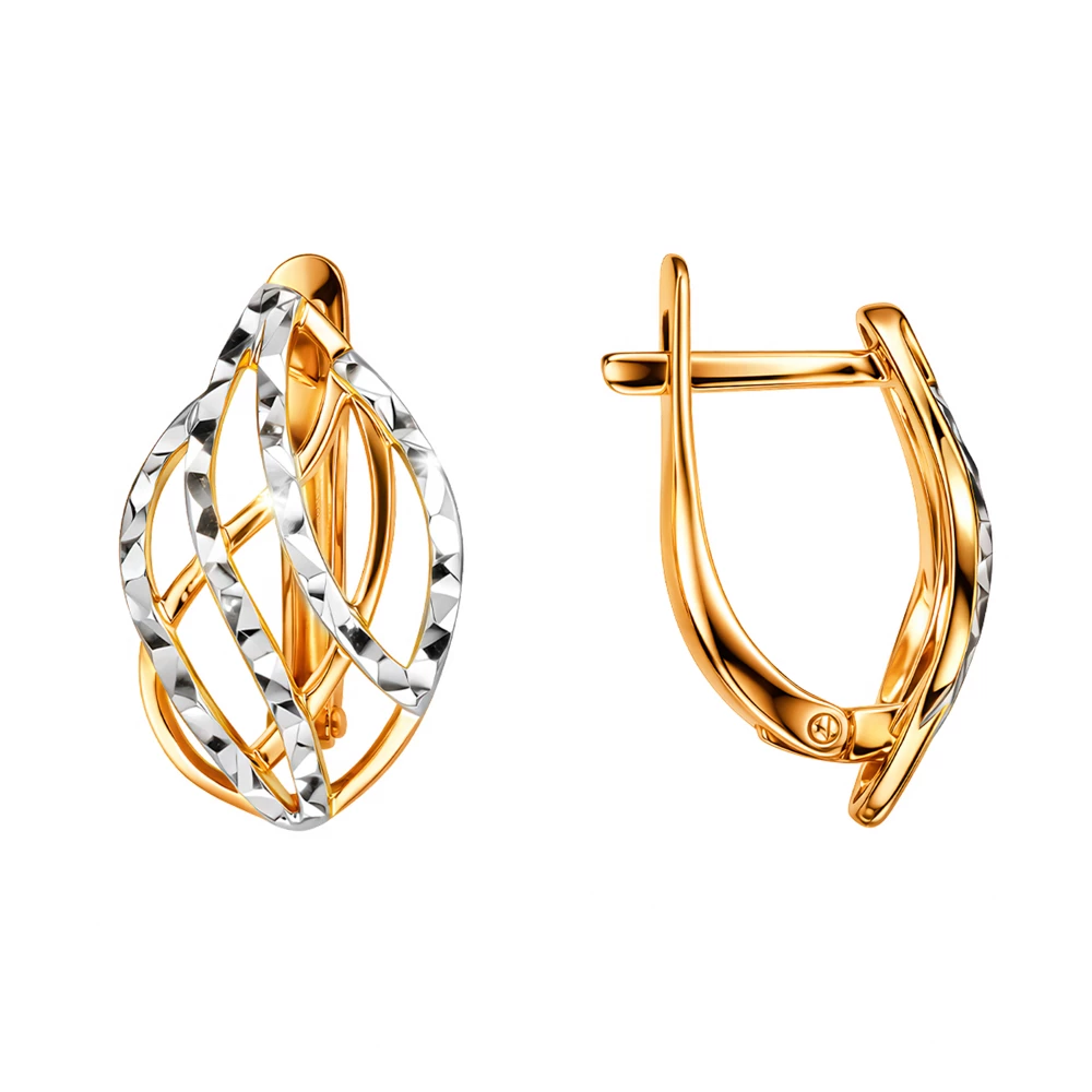 Серьги из красного золота 375 пробы 3