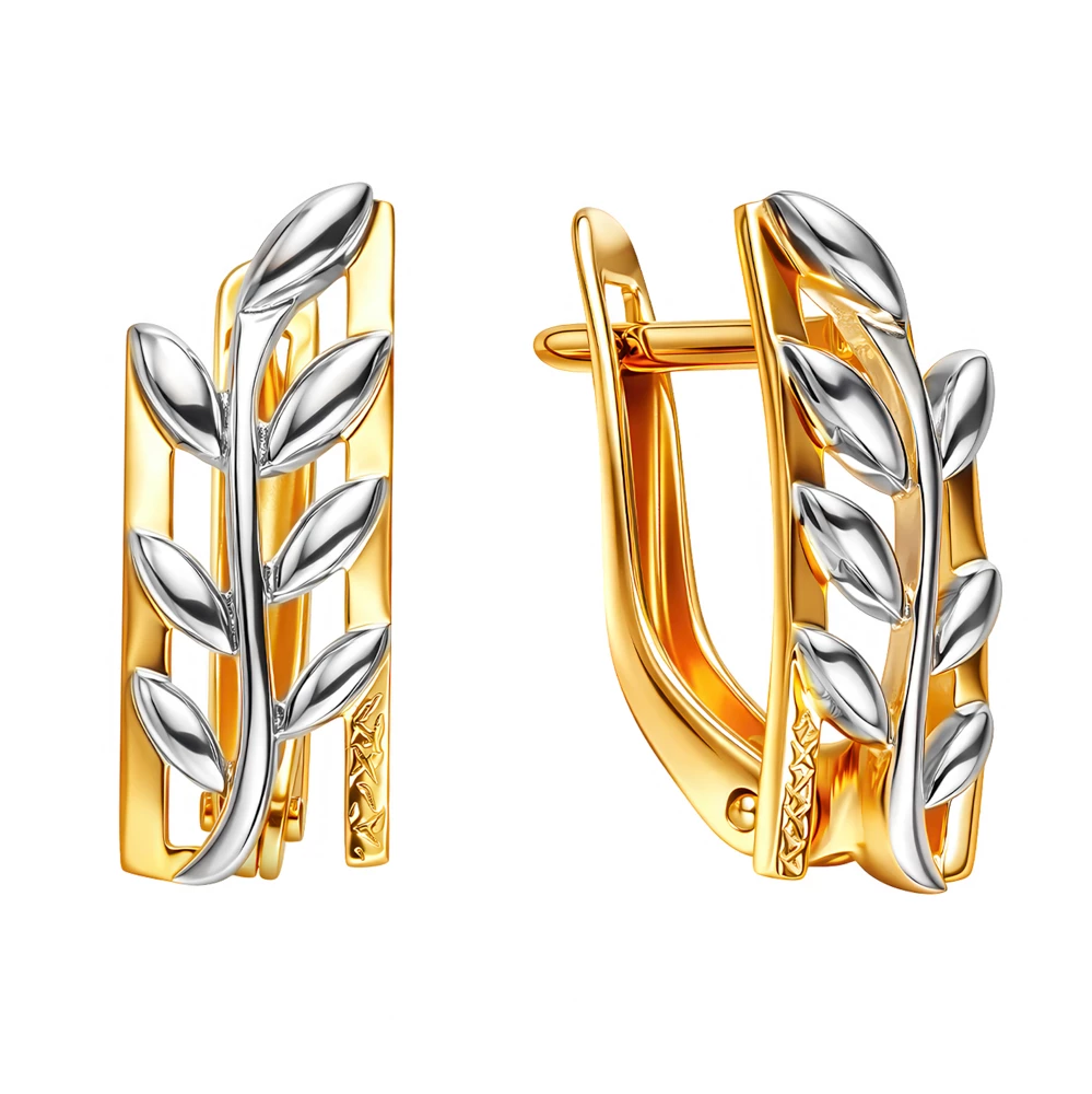 Серьги из красного золота 585 пробы
