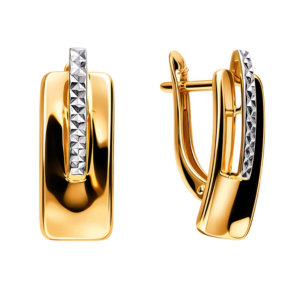 Серьги из красного золота 375 пробы