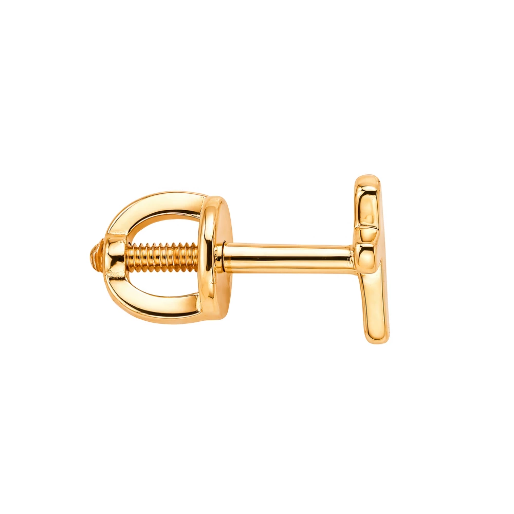 Серьга из красного золота 585 пробы