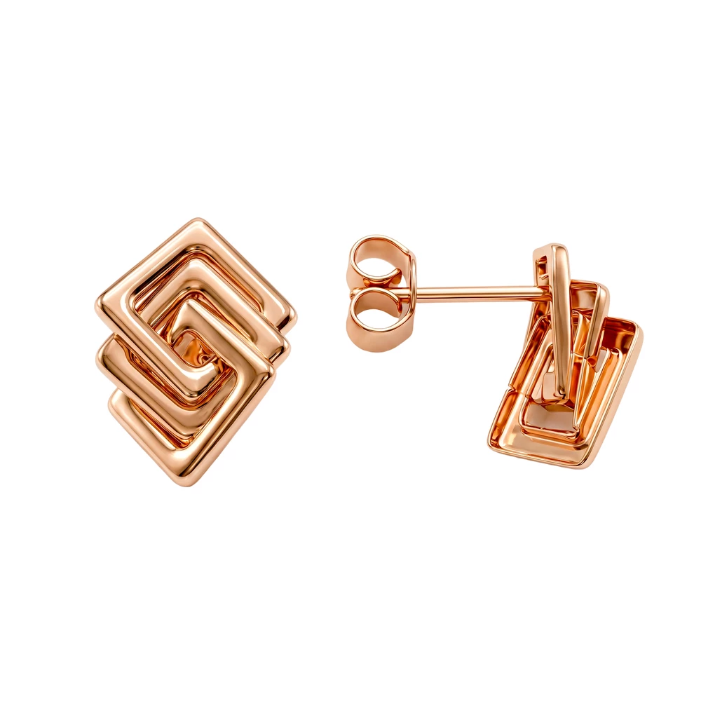 Серьги из красного золота 585 пробы