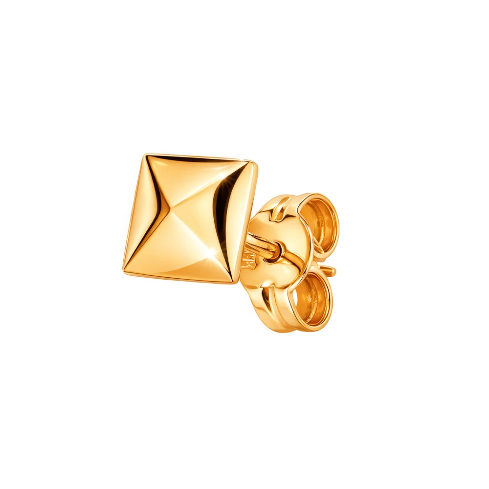 Серьга из красного золота 585 пробы