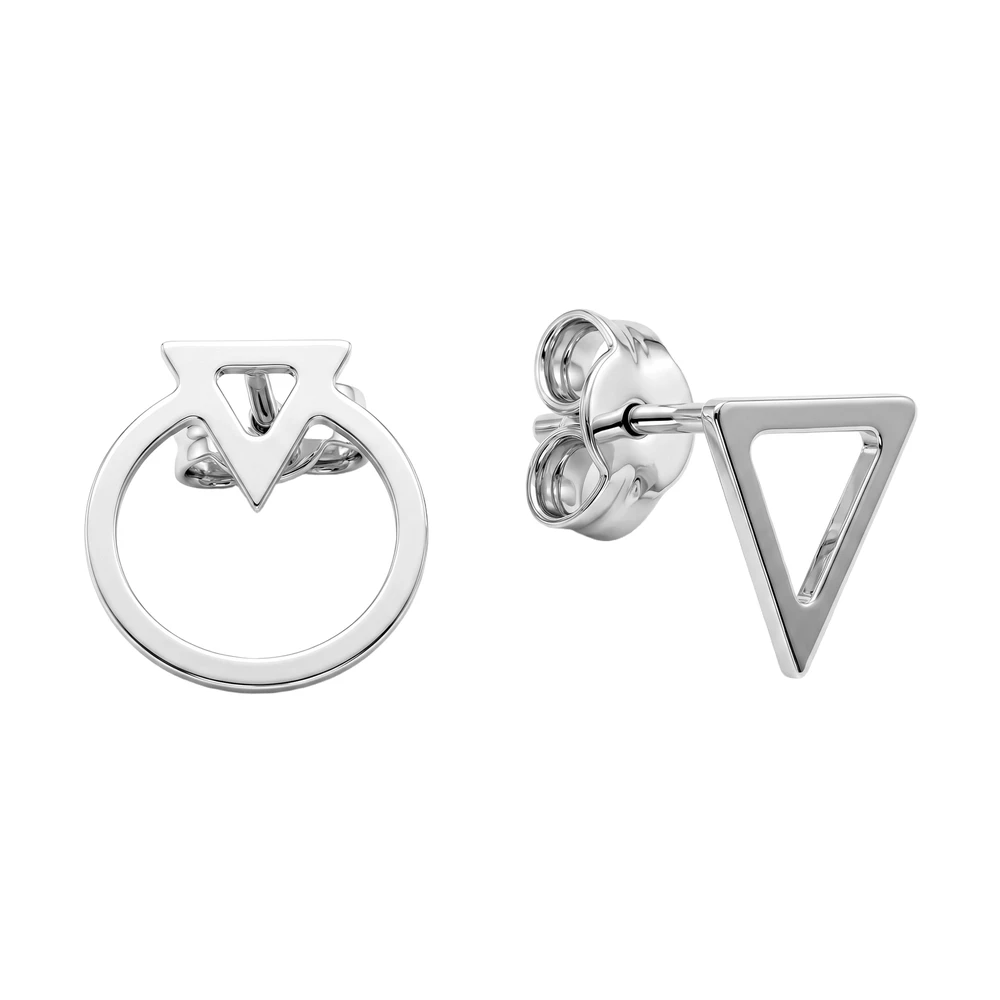 Серьги из белого золота 585 пробы