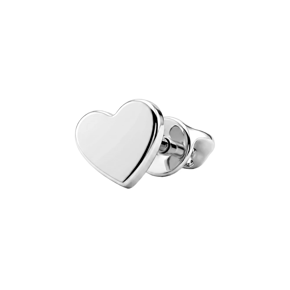 Серьга из белого золота 585 пробы