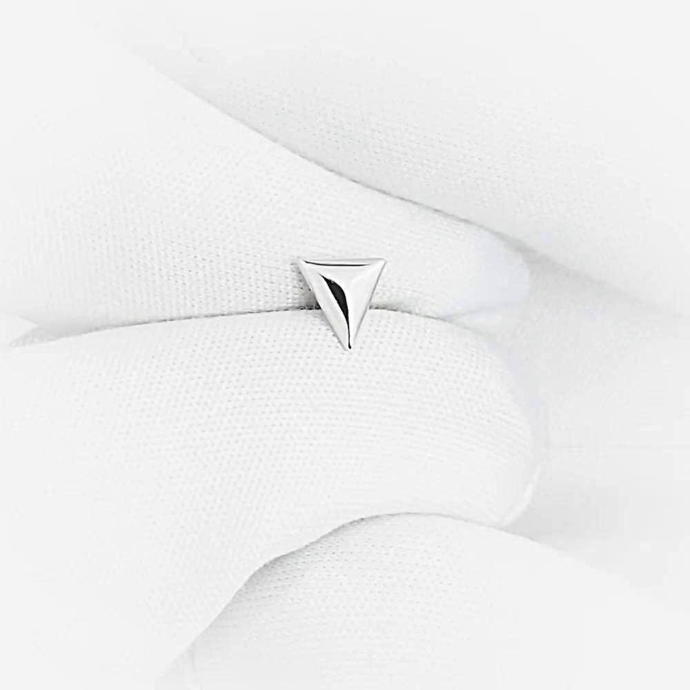 Серьга из белого золота 585 пробы