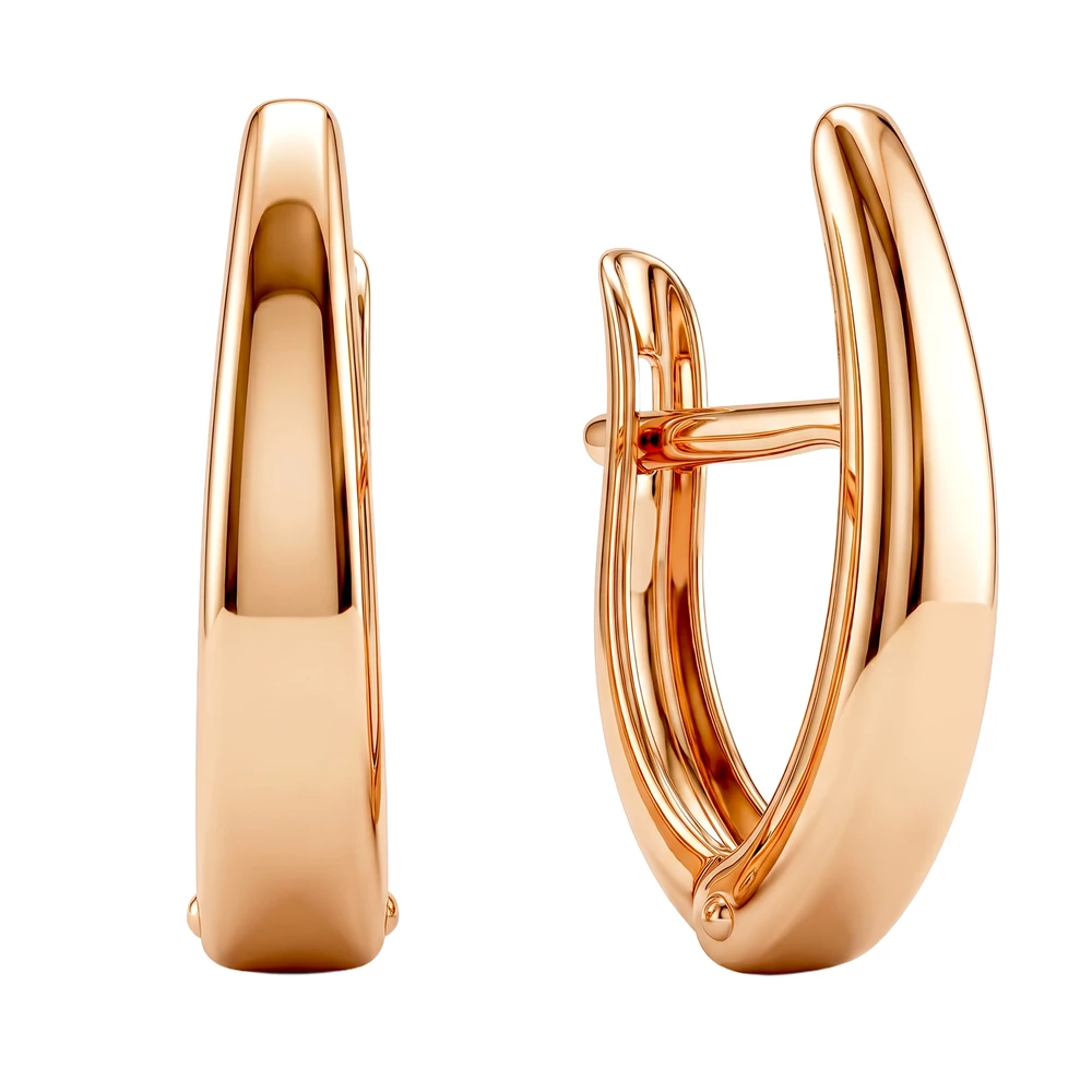 Серьги из красного золота 585 пробы