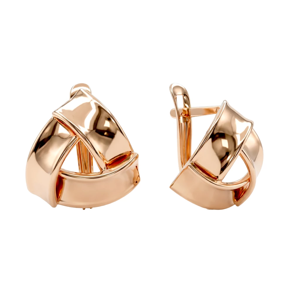 Серьги из красного золота 585 пробы