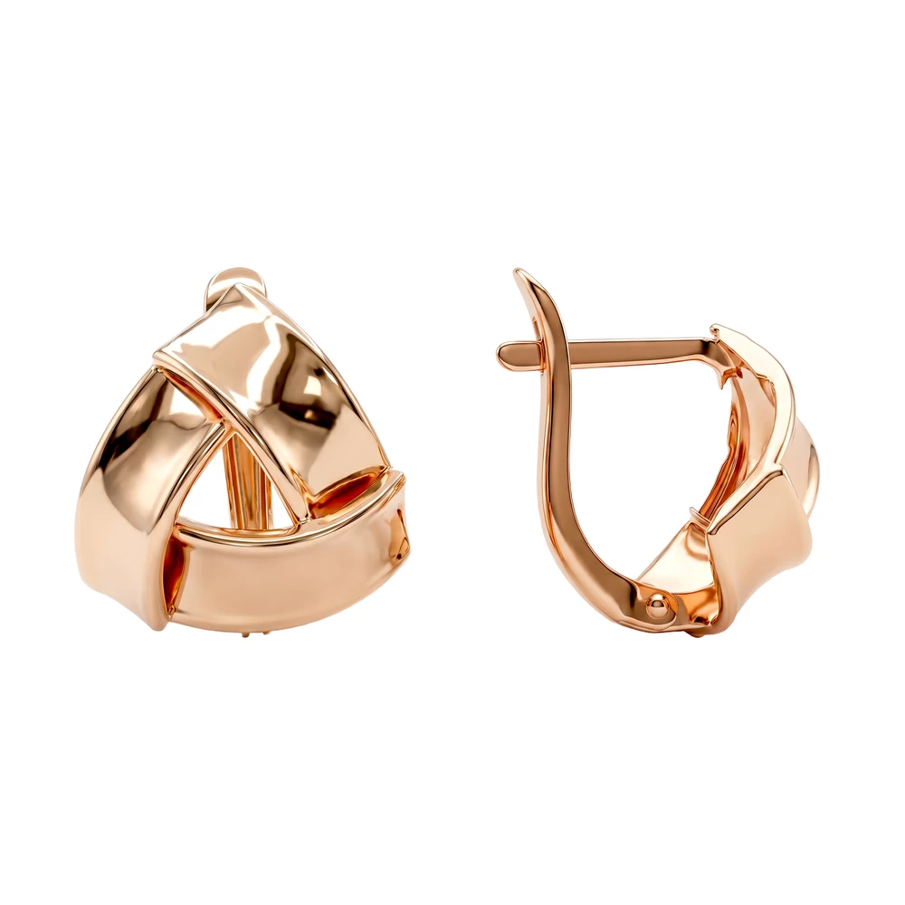 Серьги из красного золота 585 пробы
