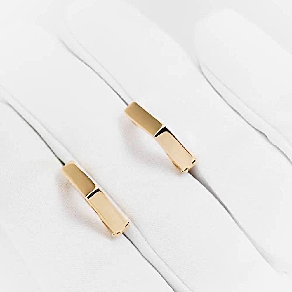 Серьги конго из красного золота 585 пробы 1