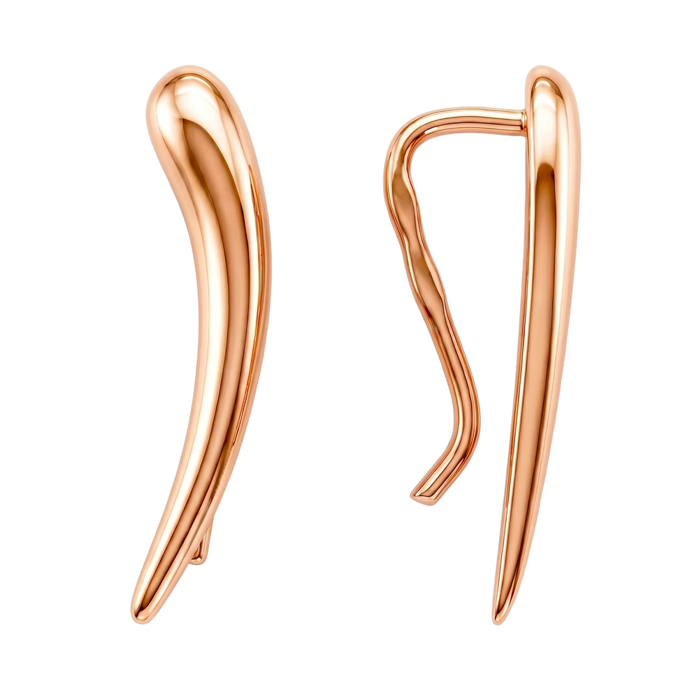 Серьги из красного золота 585 пробы