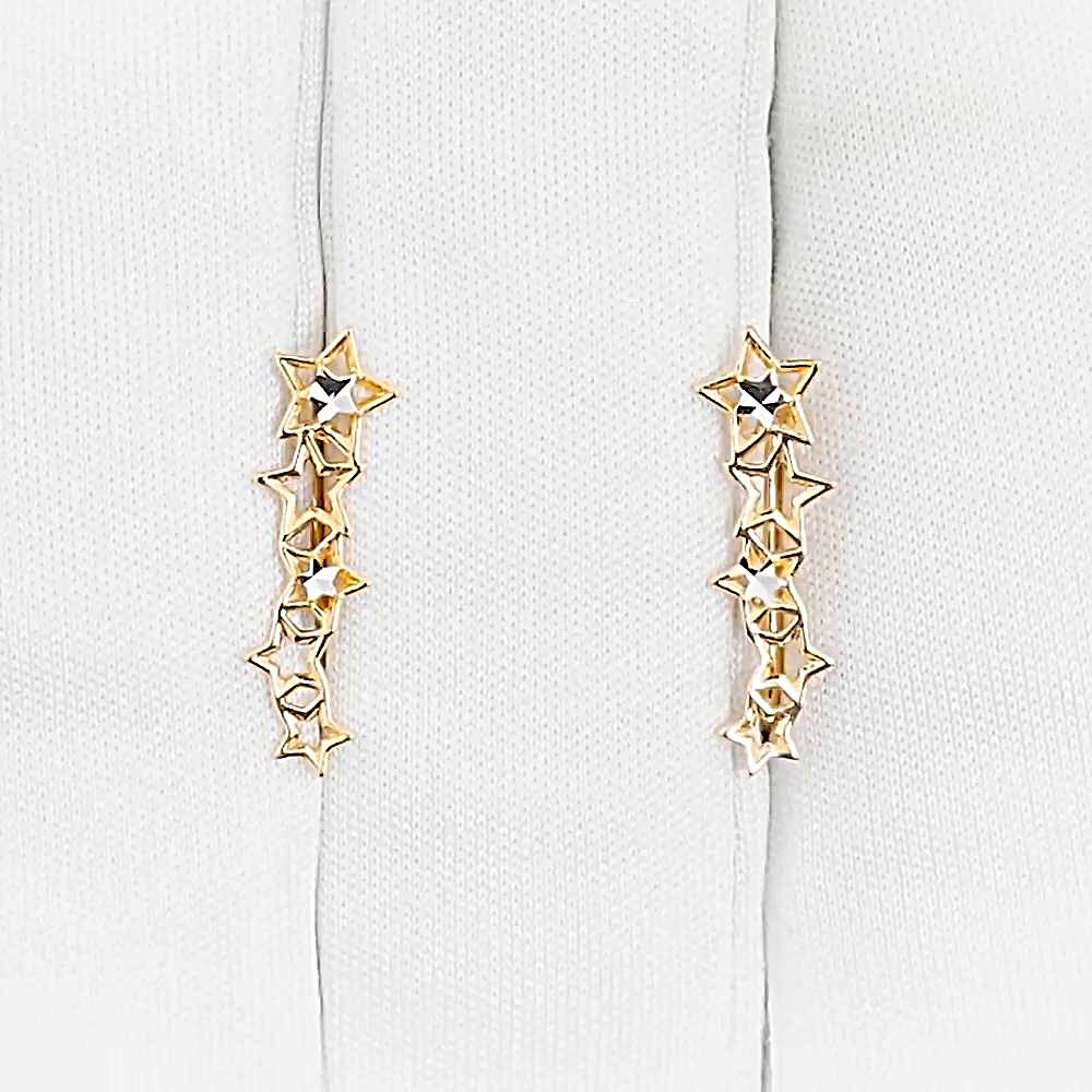 Серьги из красного золота 585 пробы