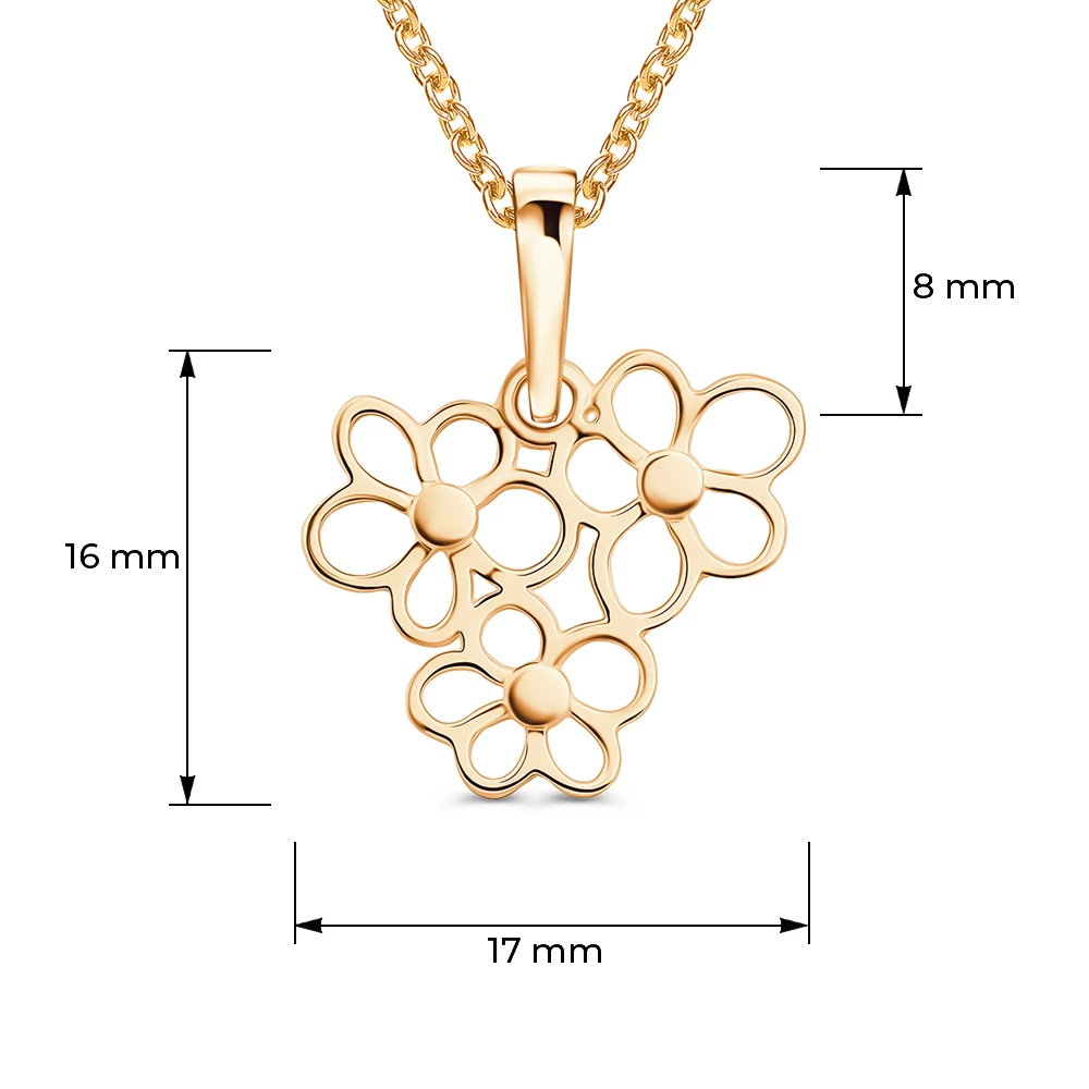 Подвес из красного золота 375 пробы 3