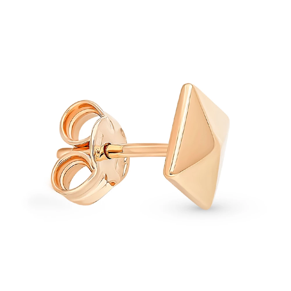 Серьга из красного золота 375 пробы