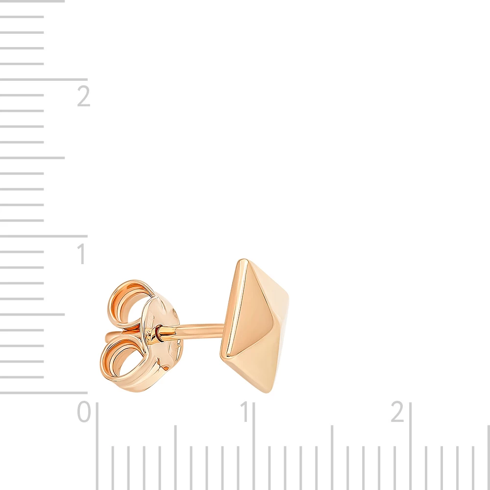 Серьга из красного золота 375 пробы