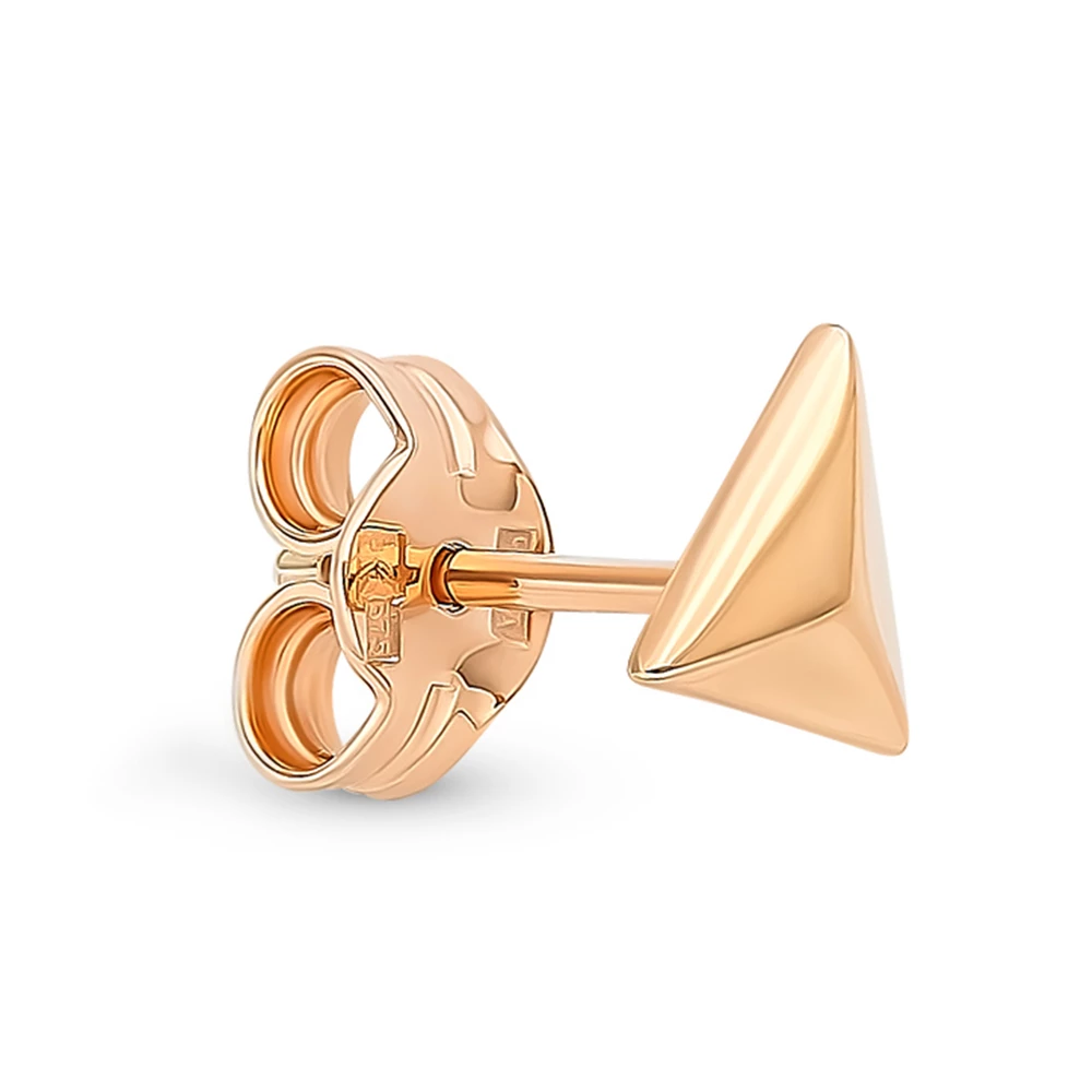 Серьга из красного золота 375 пробы