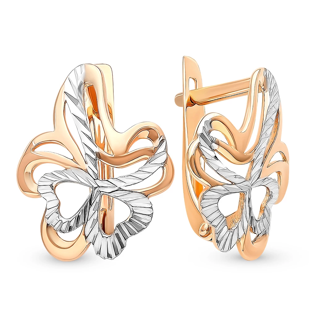 Серьги из красного золота 375 пробы 2