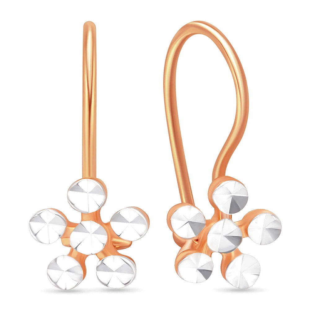 Серьги детские из красного золота 585 пробы 1