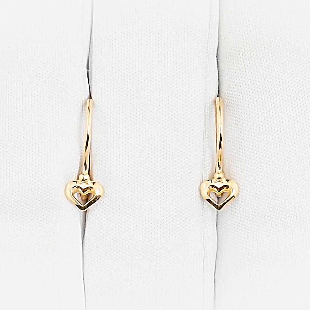 Серьги детские из красного золота 585 пробы 1