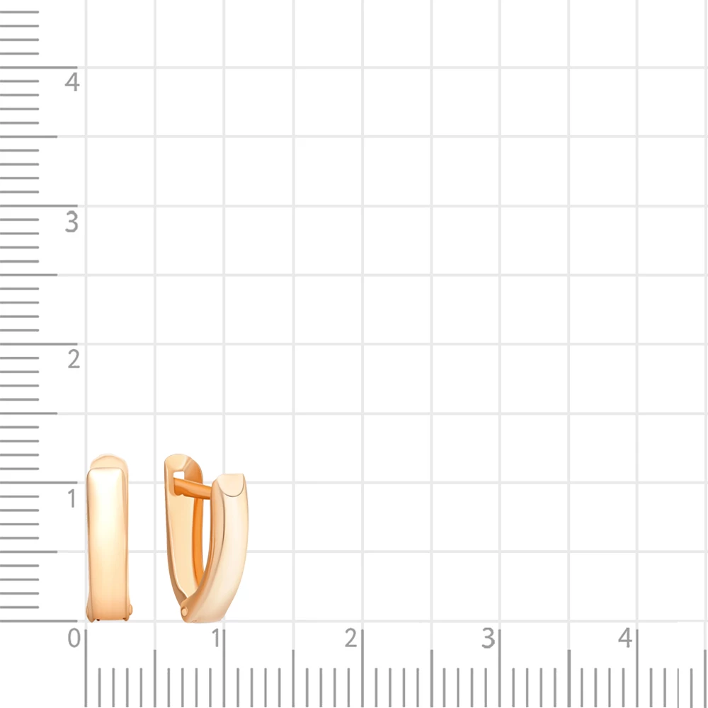 Серьги детские из красного золота 585 пробы 3