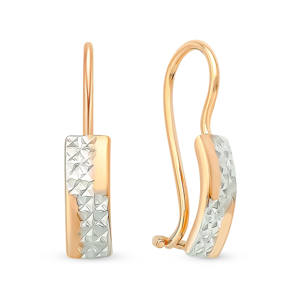 Серьги детские из красного золота 585 пробы 2