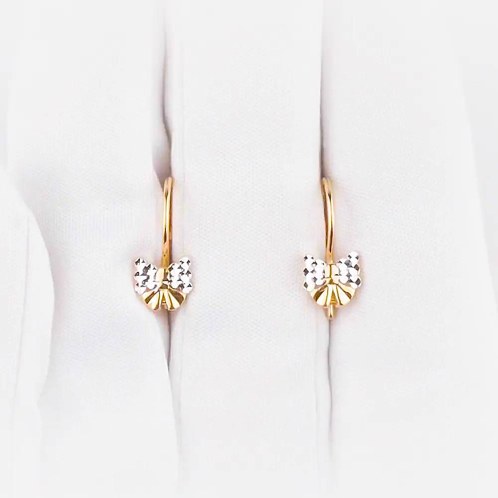 Серьги детские из красного золота 375 пробы 1