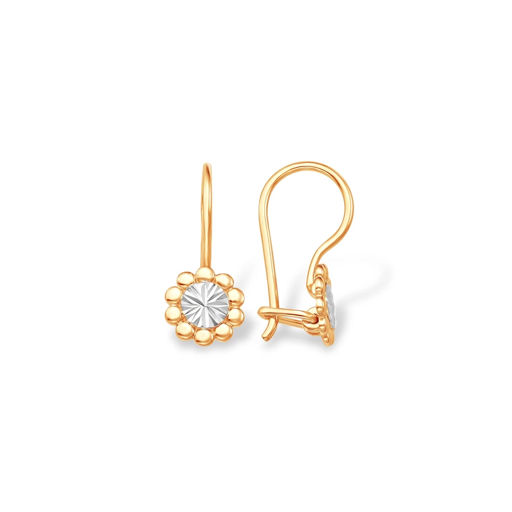 Серьги детские из красного золота 375 пробы 1
