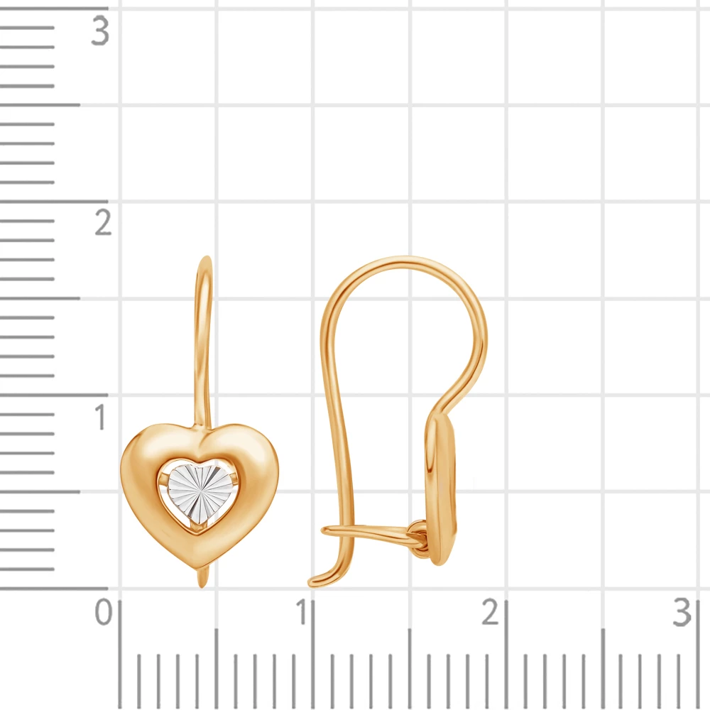 Серьги детские из красного золота 375 пробы 3
