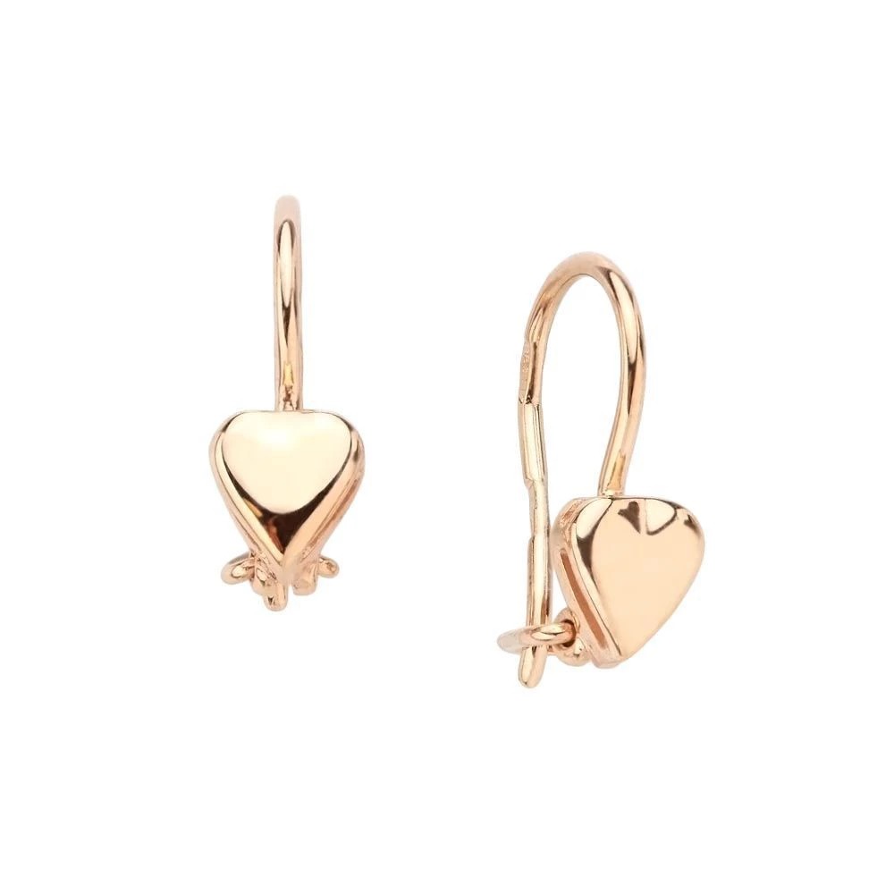 Серьги детские из красного золота 375 пробы 2