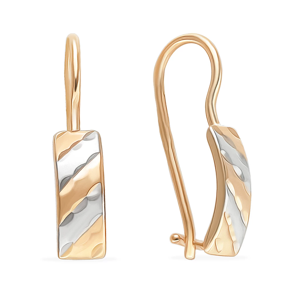 Серьги детские из красного золота 585 пробы 1