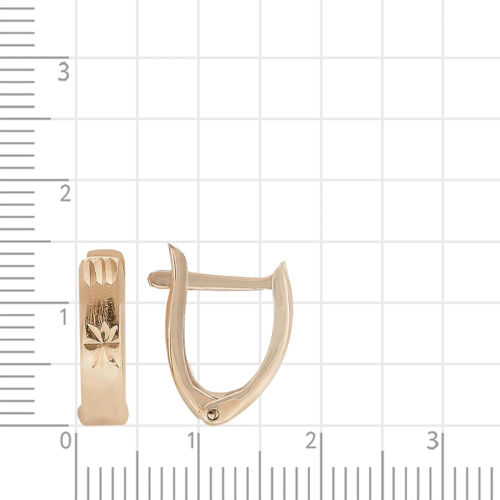 Серьги детские из красного золота 375 пробы 3