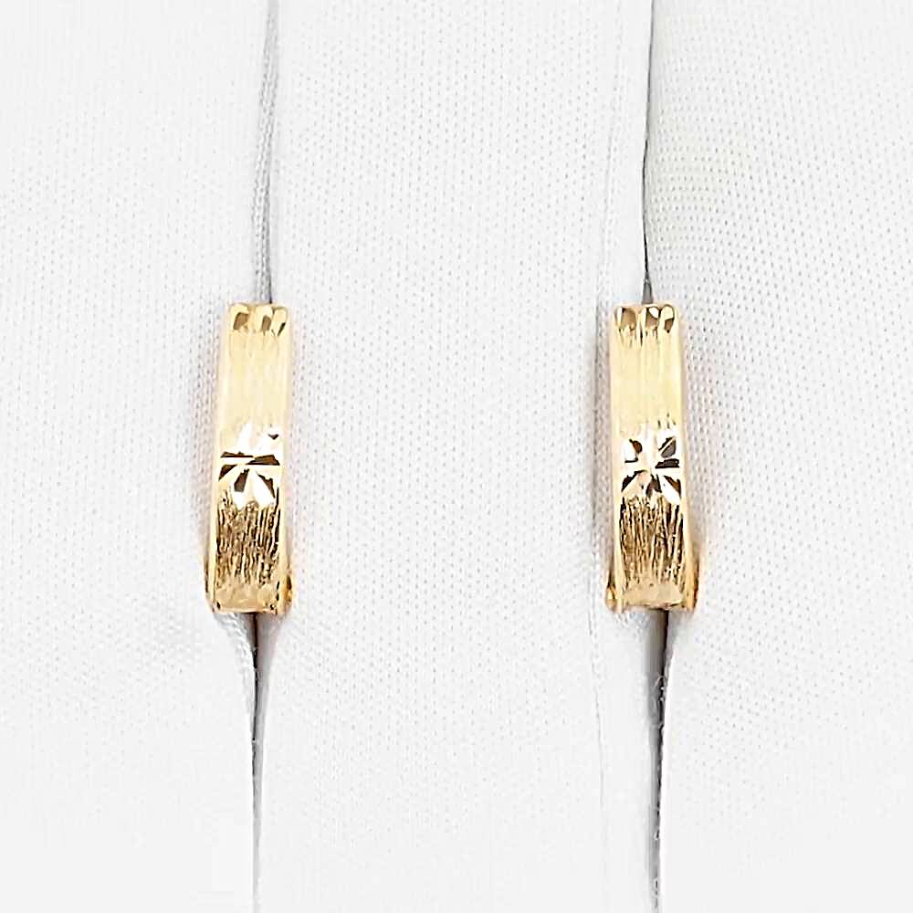 Серьги детские из красного золота 375 пробы 1