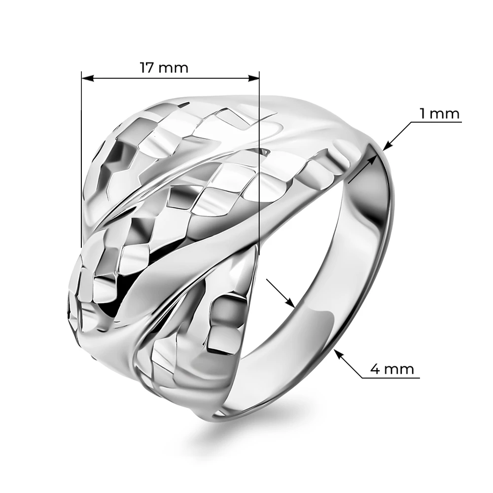 Кольцо из серебра 925 пробы 2