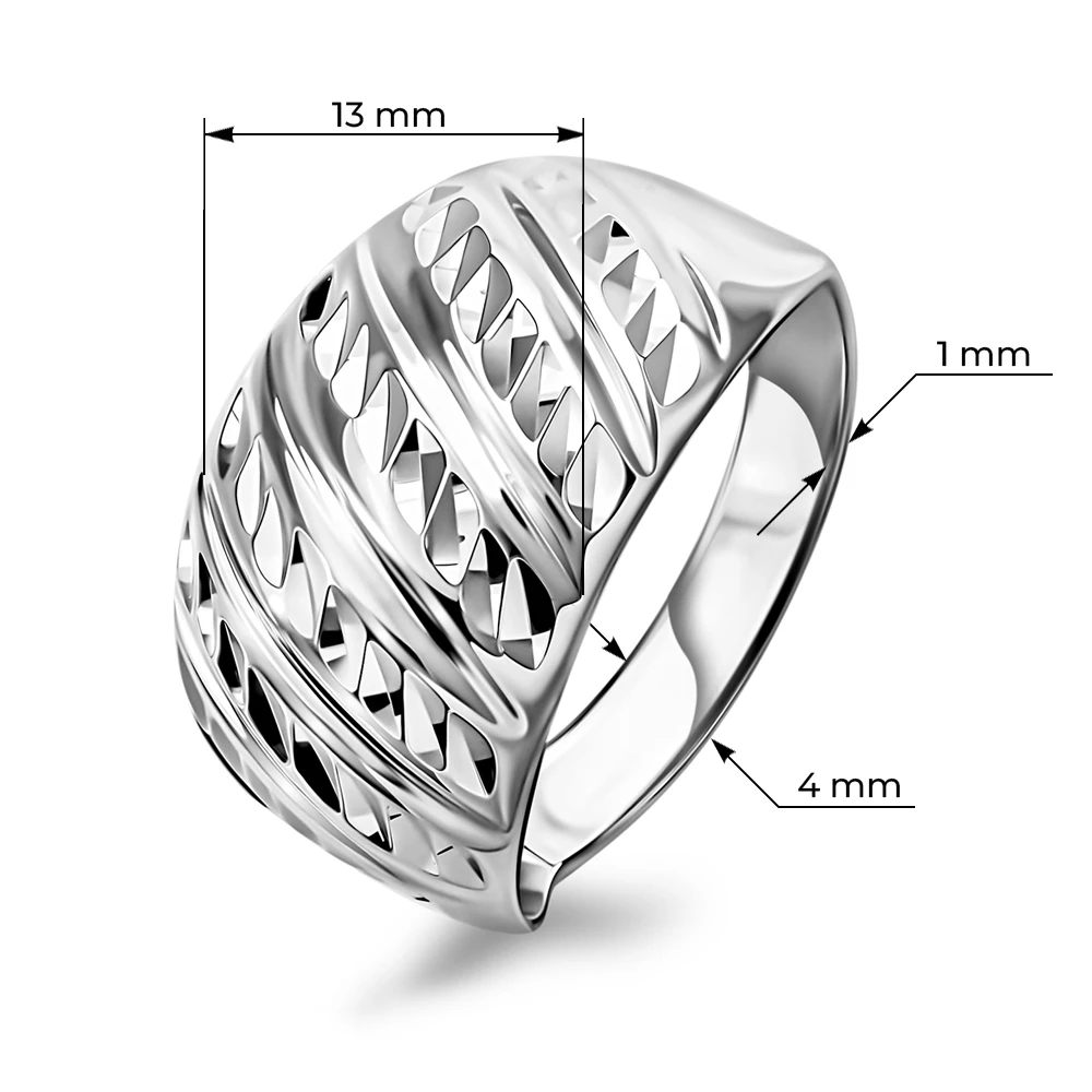 Кольцо из серебра 925 пробы 2