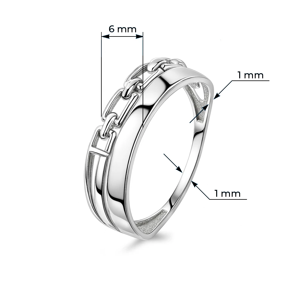 Кольцо из серебра 925 пробы 3