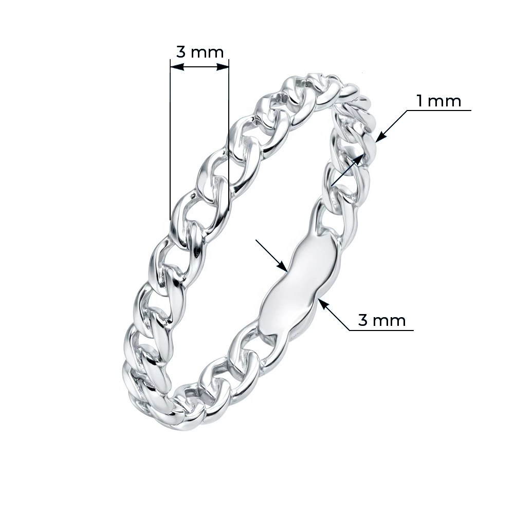Кольцо из серебра 925 пробы 3