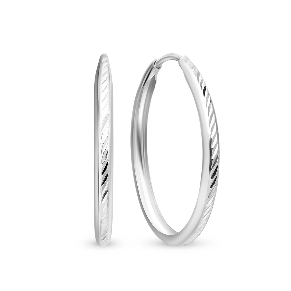 Серьги конго из серебра 925 пробы 2