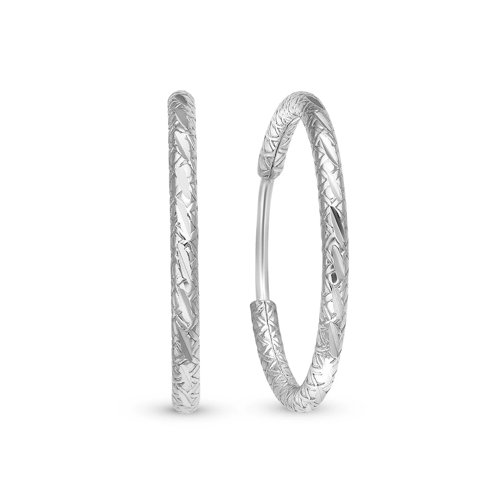 Серьги конго из серебра 925 пробы 2