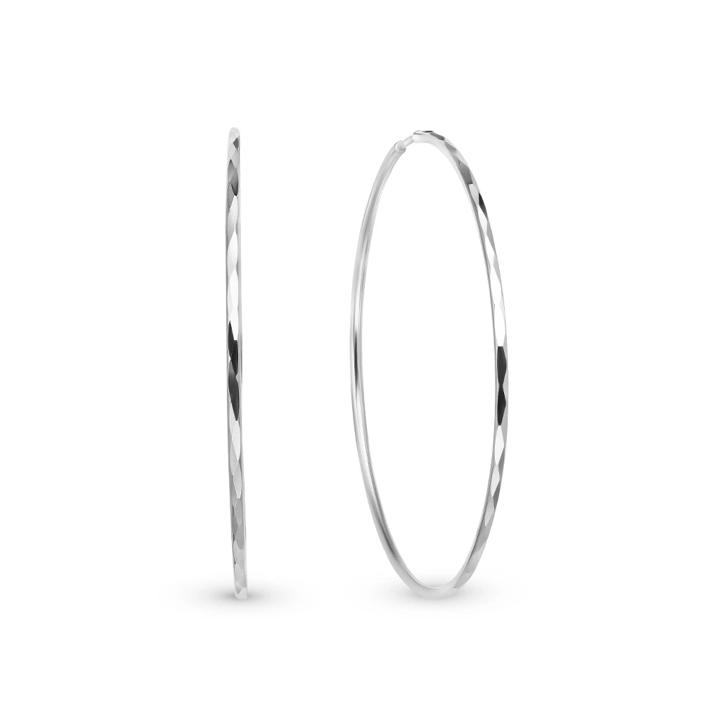 Серьги конго из серебра 925 пробы 2