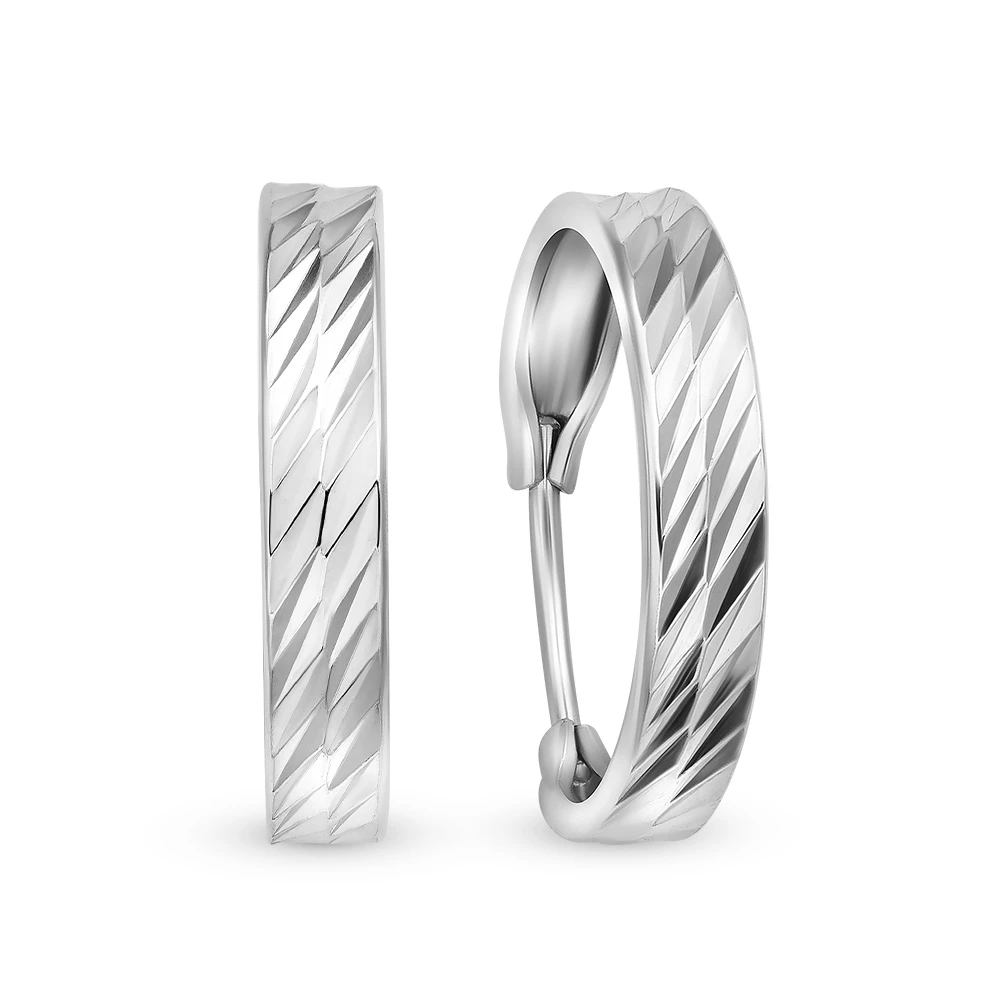 Серьги конго из серебра 925 пробы 2