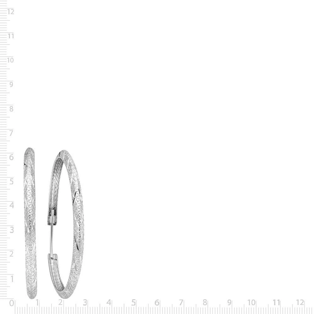 Серьги конго из серебра 925 пробы