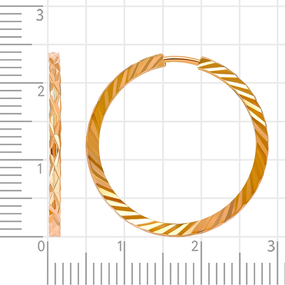 Серьги конго из серебра 925 пробы