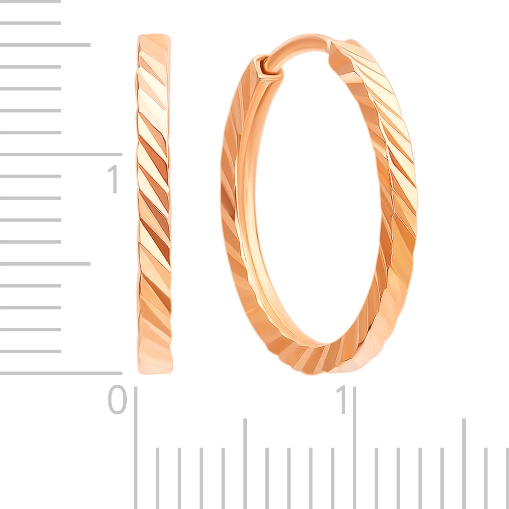 Серьги конго из серебра 925 пробы