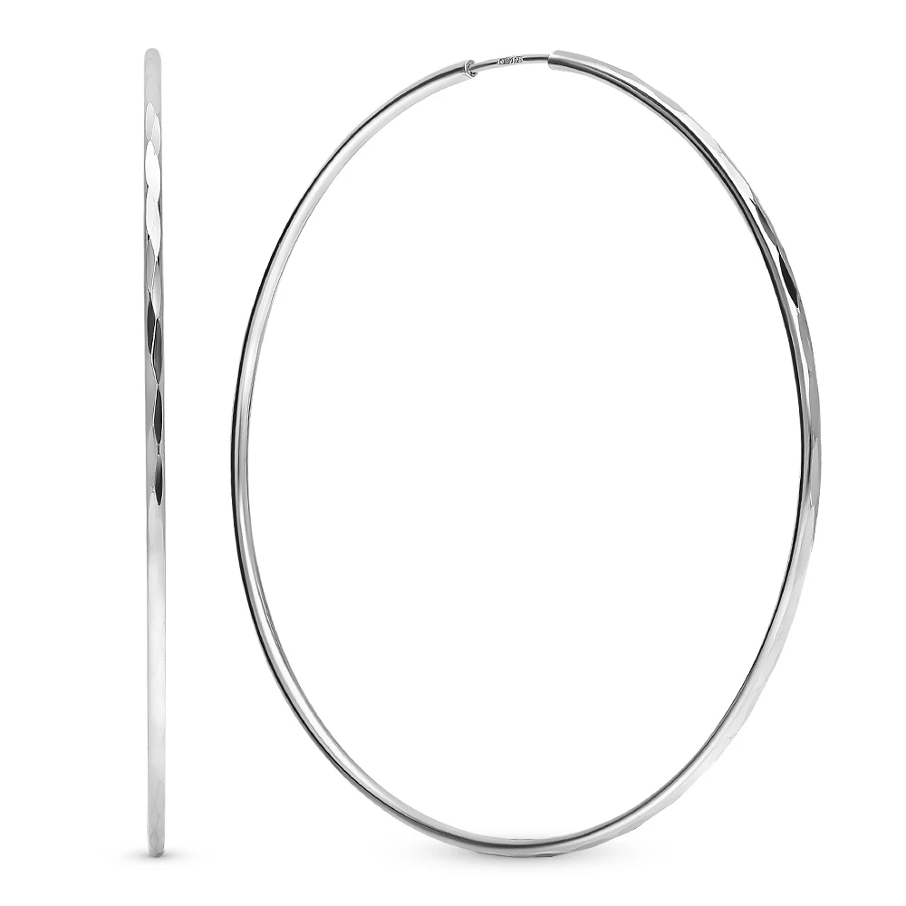 Серьги конго из серебра 925 пробы 1