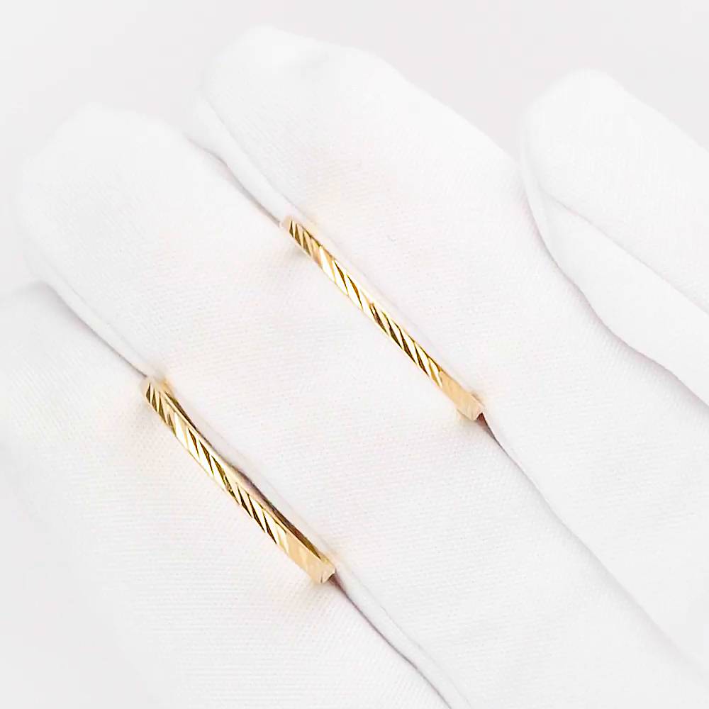 Серьги конго из серебра 925 пробы 1