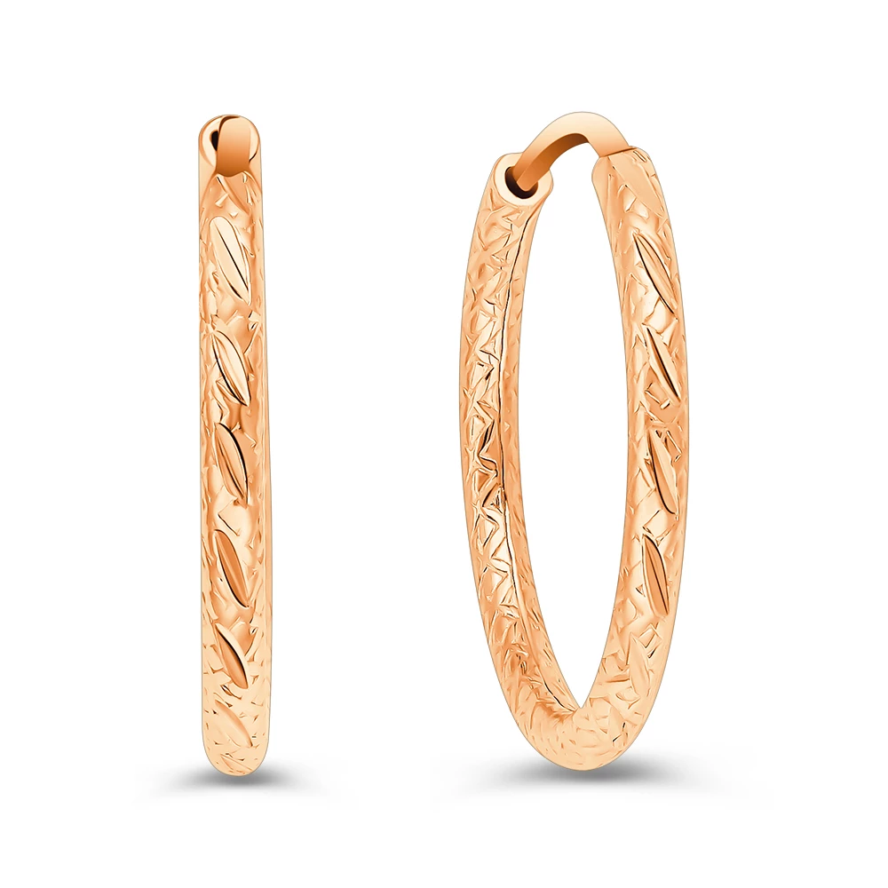 Серьги конго из серебра 925 пробы
